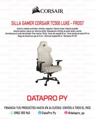 Silla Gamer Corsair TC500 Luxe - Frost